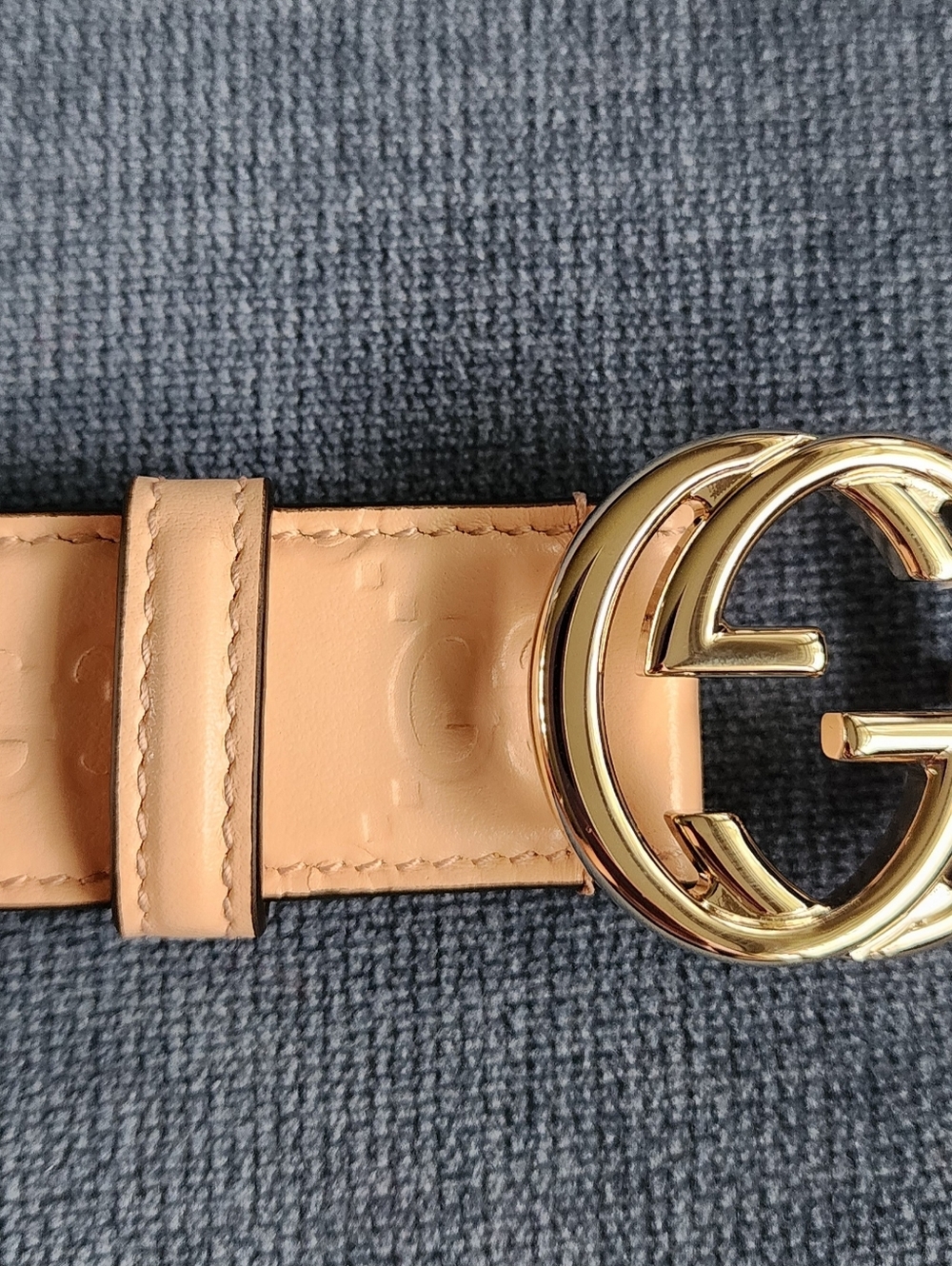 $650 Brand New Gucci GG Women's Leather Belt Beige/Pink 100/40 with GG buckle - Picture 6 of 10